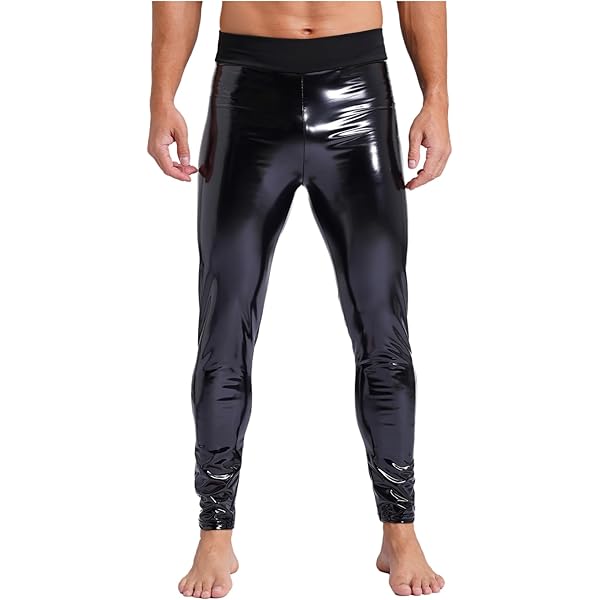 Amazon.com: Admireme Mens Faux Leather Tight Pants Men PU